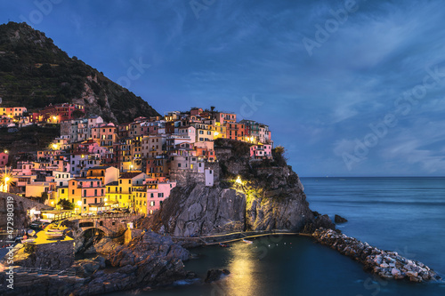 La bellissima Manarola di sera. 