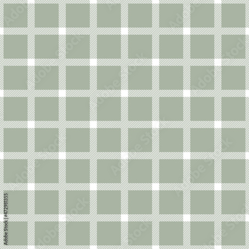 Green plaid seamless pattern. Fabric texture print.