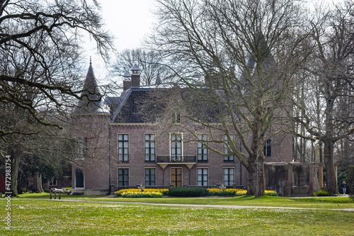 Castle estate in early spring in The Netherlands