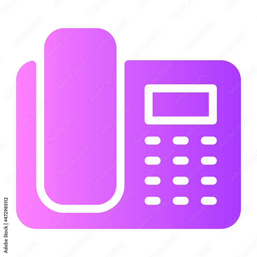 telephone gradient icon telephone gradient icon