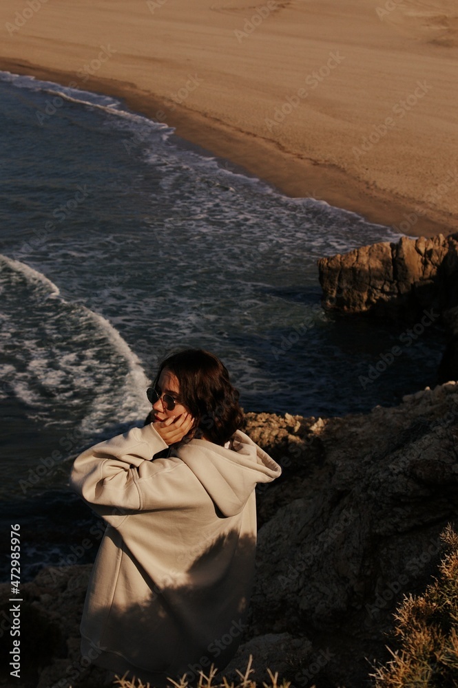 Fototapeta premium person on the beach