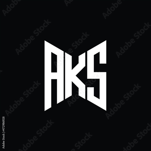 AKS letter logo creative design. AKS unique design
 photo