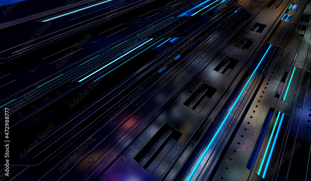3d abstract technology background from metal parts. 3d rendering 3d abstract technology background from metal parts. 3d rendering