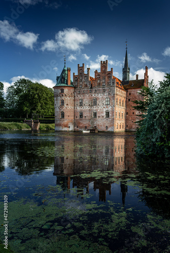 Castle estate during summer day in Egeskov Slot, Denmark © Erol
