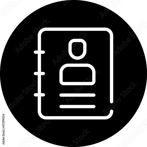 address glyph icon