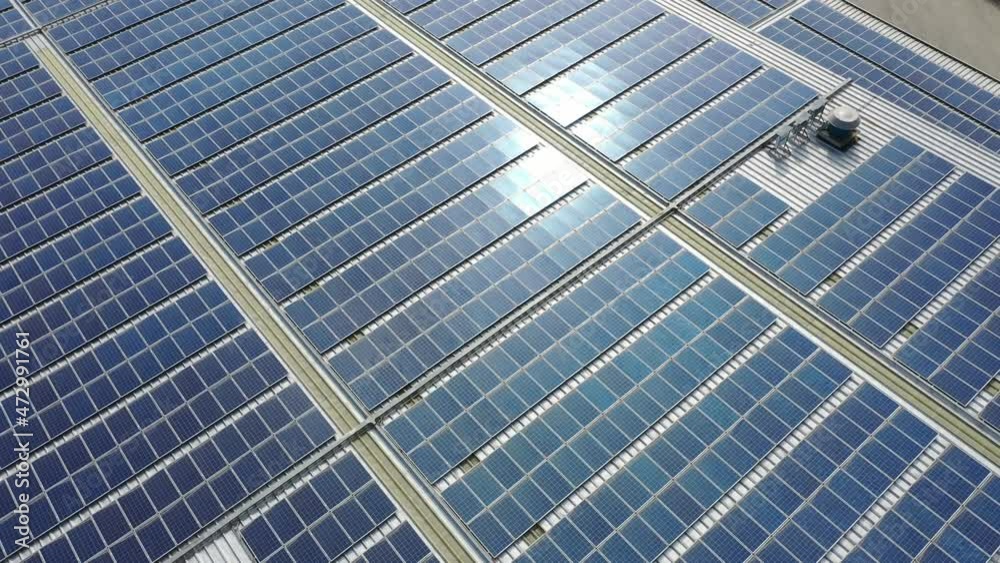 solar panels on factory rooftop solar panels on factory rooftop