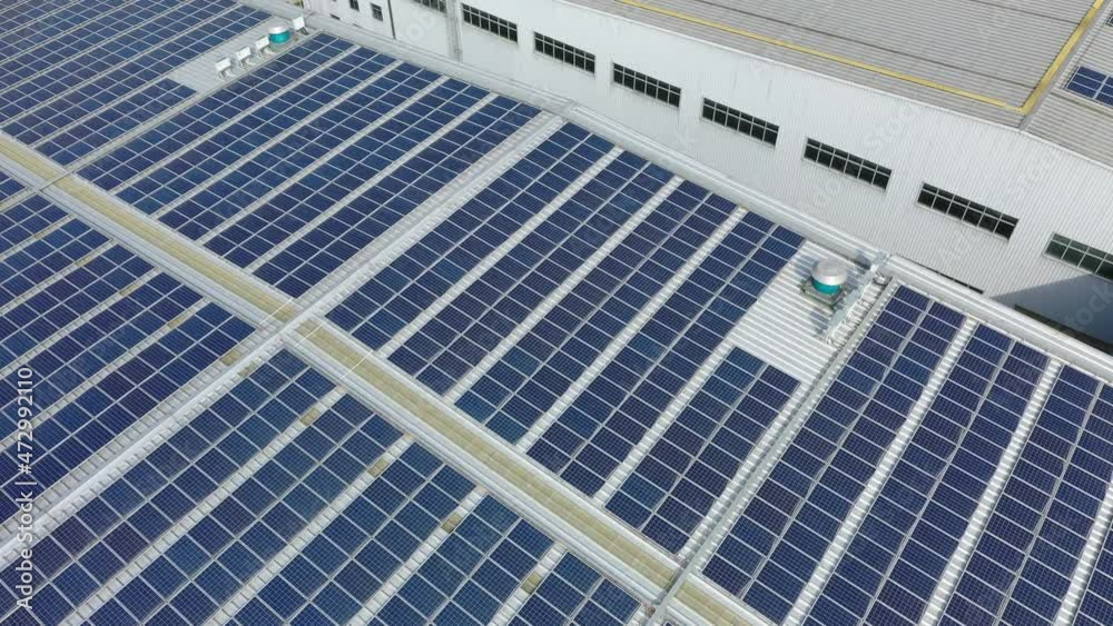 solar panels on factory rooftop solar panels on factory rooftop