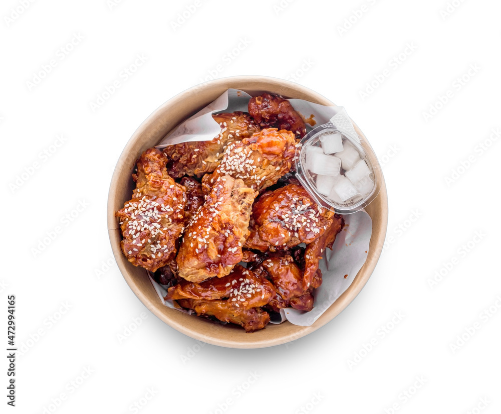 Korean fried chicken Stock Photo | Adobe Stock
