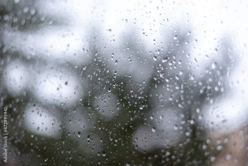 Obraz premium goutte d'eau sur une vitre