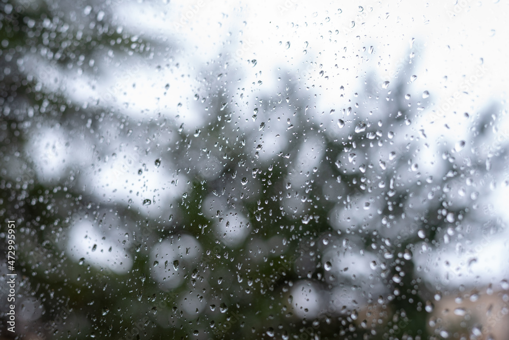 Obraz premium goutte d'eau sur une vitre