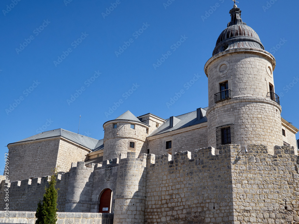 Castle and General Archive of Simancas, in the town of Simancas, province of Valladolid, Castilla and León, Spain. UNESCO World Heritage Site