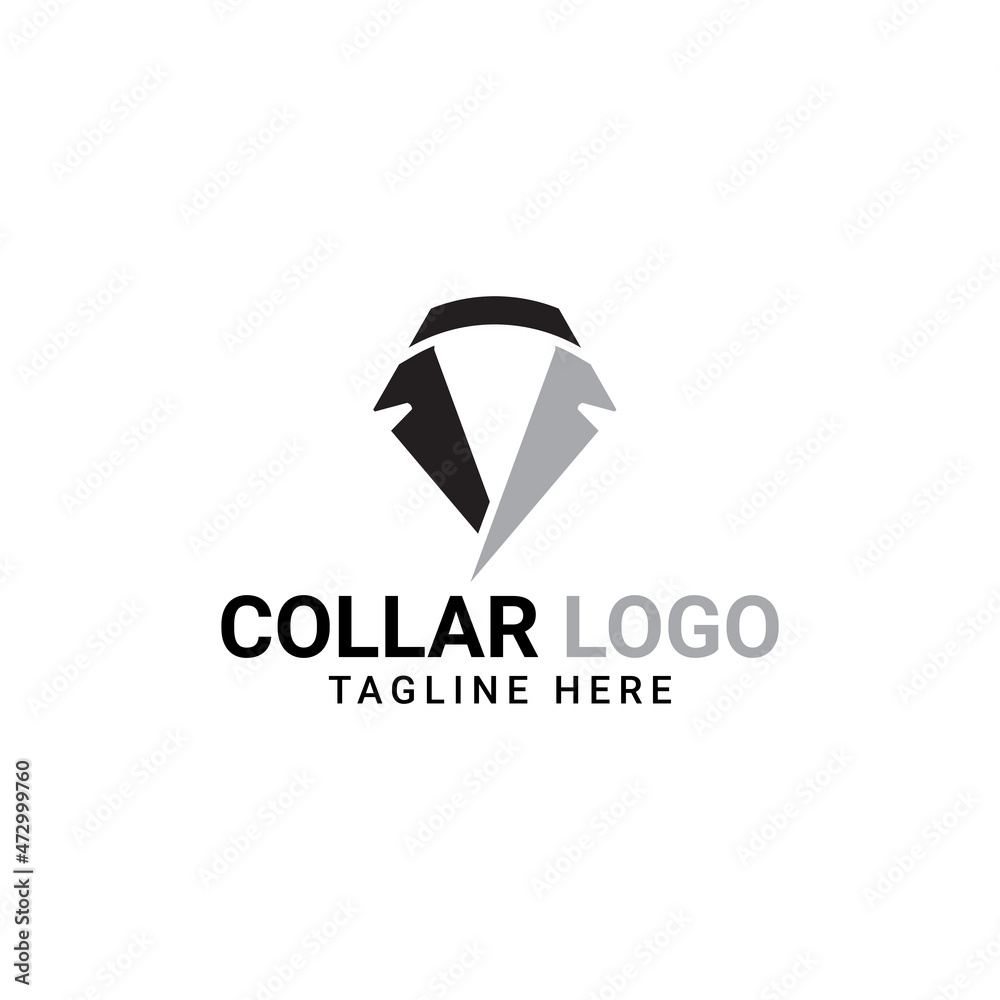 Print collar logo simple, can use for logo, sign and icon Print collar logo simple, can use for logo, sign and icon