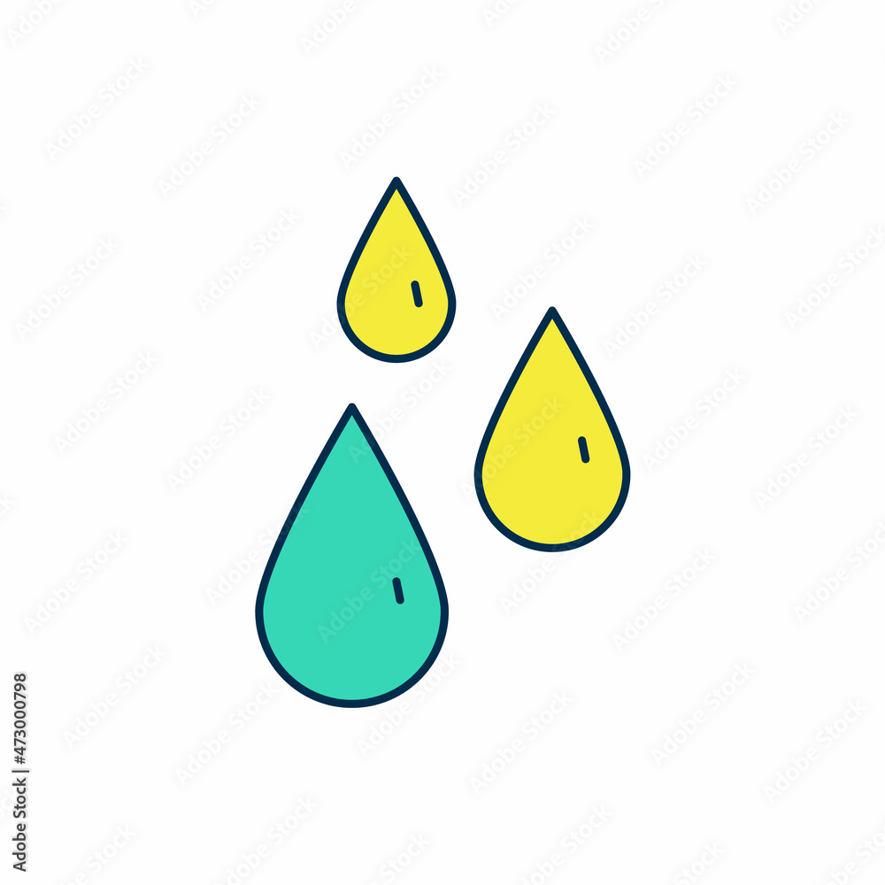 Filled outline Drops of honey icon isolated on white background. Honey cells symbol. Sweet natural food. Vector Filled outline Drops of honey icon isolated on white background. Honey cells symbol. Sweet natural food. Vector