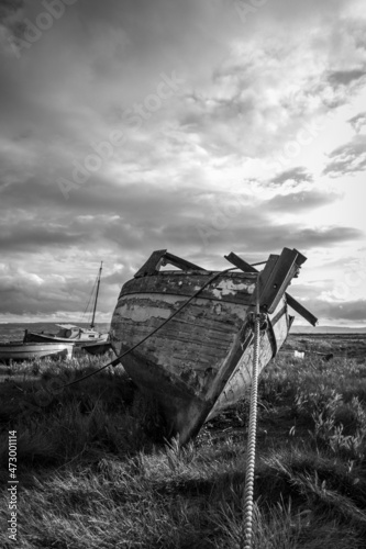 Abandoned boat in Heswall photo