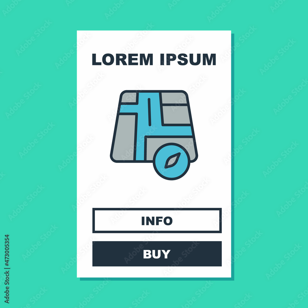 Filled outline Map pointer with taxi car icon isolated on turquoise background. Location symbol. Vector