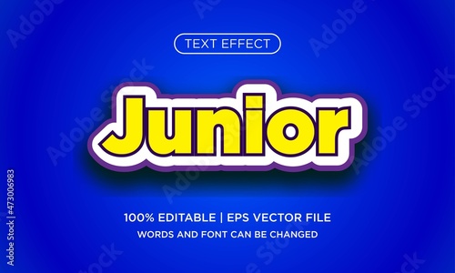 junior text effex.Editable text effect empate