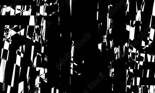 Fotografie, Tablou black pattern in op-art style abstract and modern