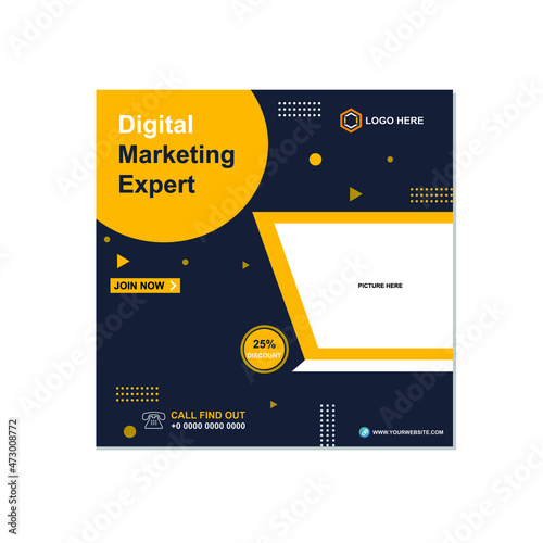 This is a social media post card design.