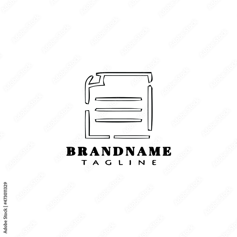 block note logo cartoon icon design template black isolated vector cute block note logo cartoon icon design template black isolated vector cute