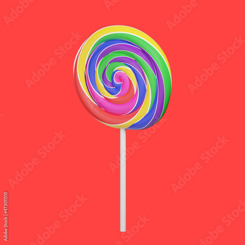 lollipop 3d illustration