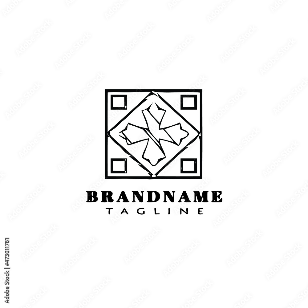 tiles logo cartoon icon design template isolated vector illustration tiles logo cartoon icon design template isolated vector illustration