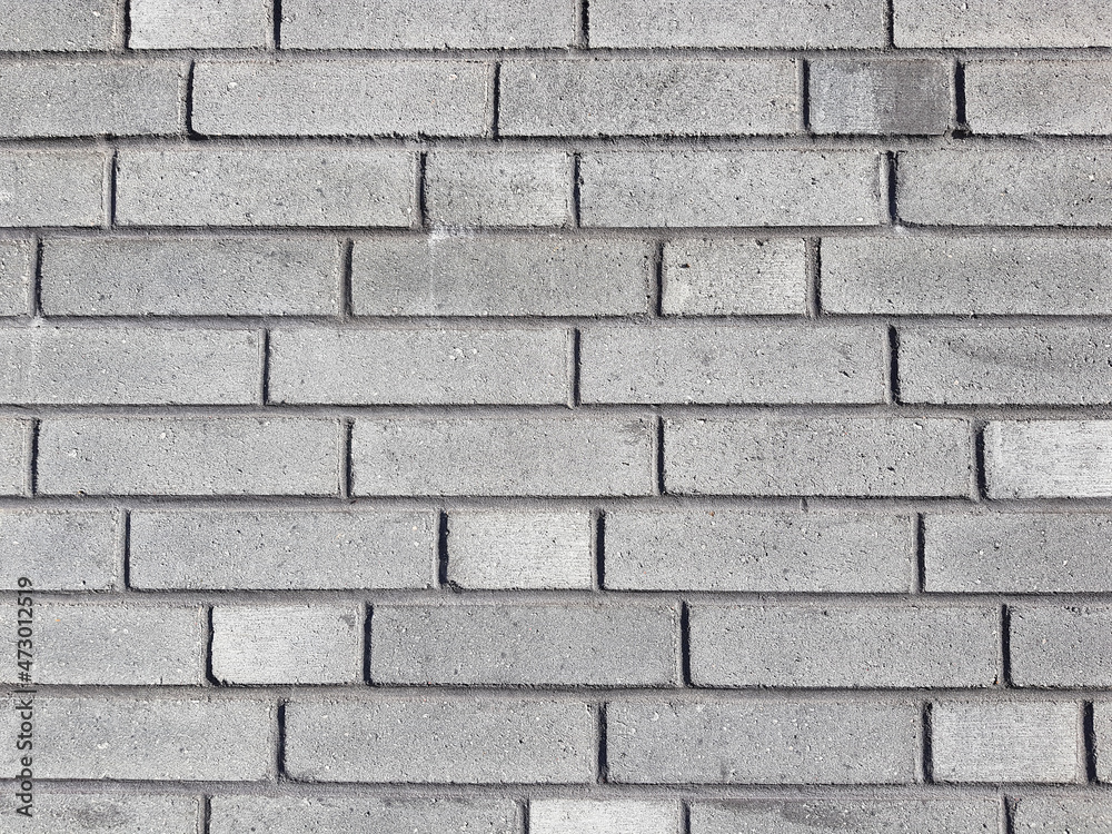 Fototapeta premium White brick wall pattern texture background.