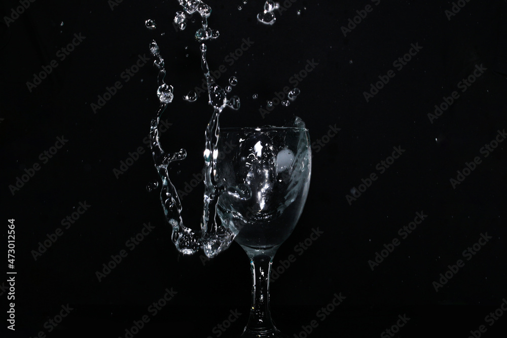 glass with water glass with water