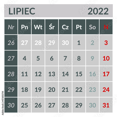 Kalendarium na rok 2022. Pliki gotowe do druku w CMYK. Możliwość edycji (zmiana kolorów, wstawianie fontów). Do wykorzystania np. na kalendarzu biurkowym typu "namiot".