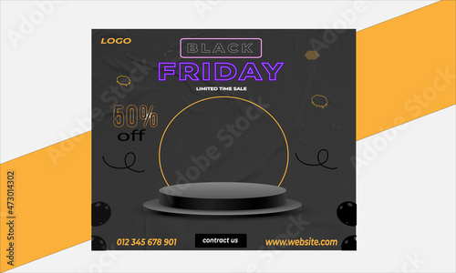 EXCLUSIBE SPECIAL OFFER BLACK FRIDAY SOCIAL MEDIA POST DESIGN