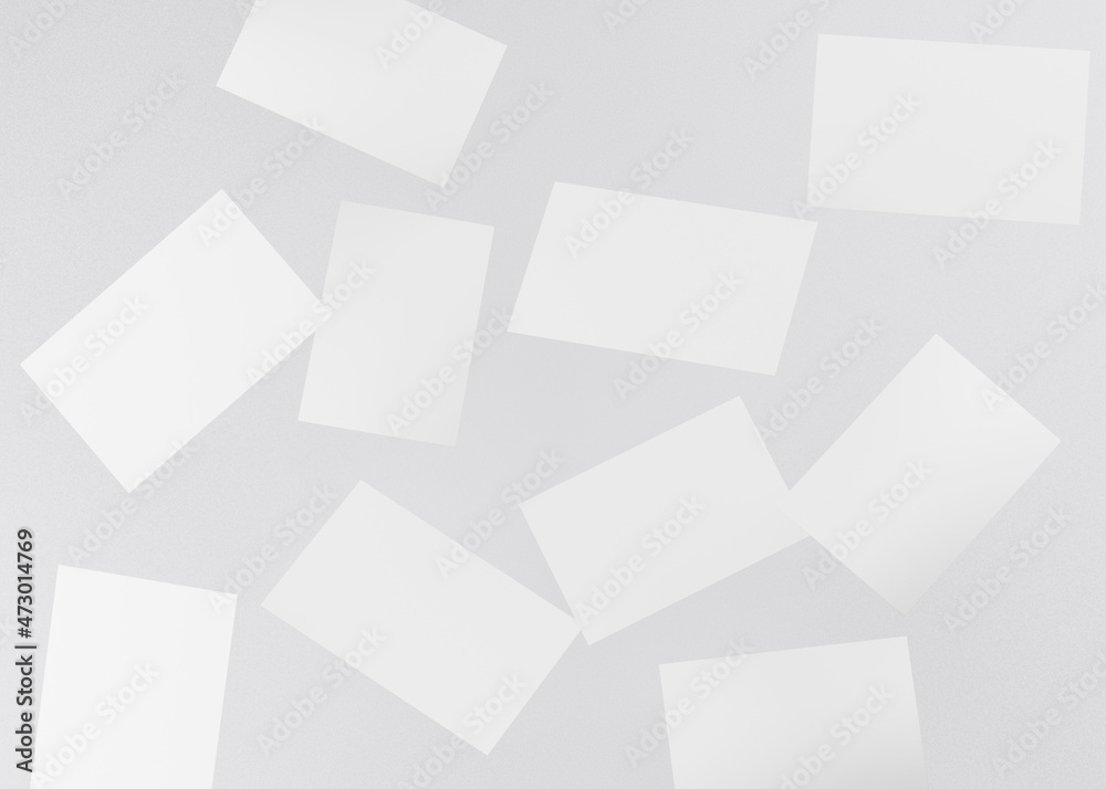 Fototapeta premium white business card mockup