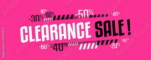 Clearance sale banner