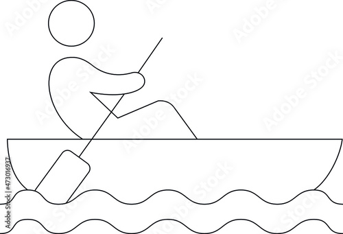 camping and outdoor icons boat and sail