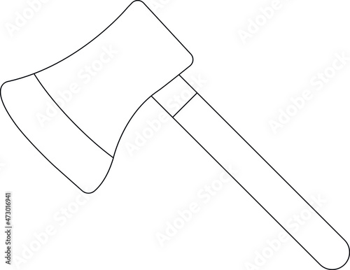 camping and outdoor icons axe and hatchet