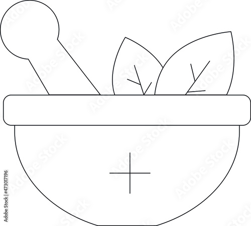 healthy icons  herbal  and bowl