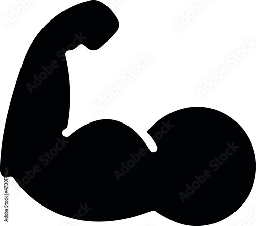 health and fittness icons muscle  and strong