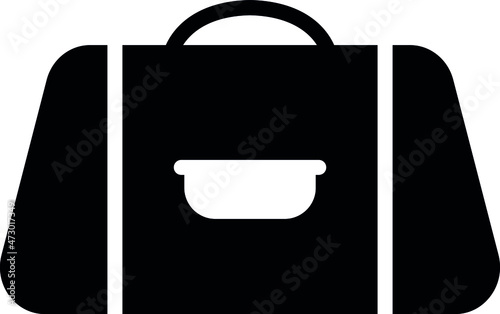 health and fittness icons handbag and briefcase