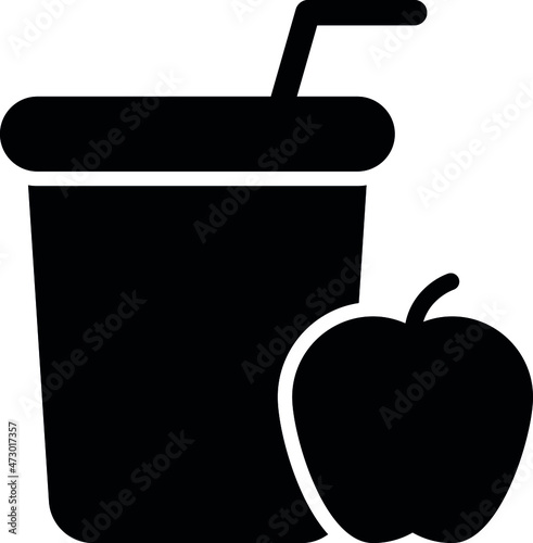 health and fittness icons juice and drink