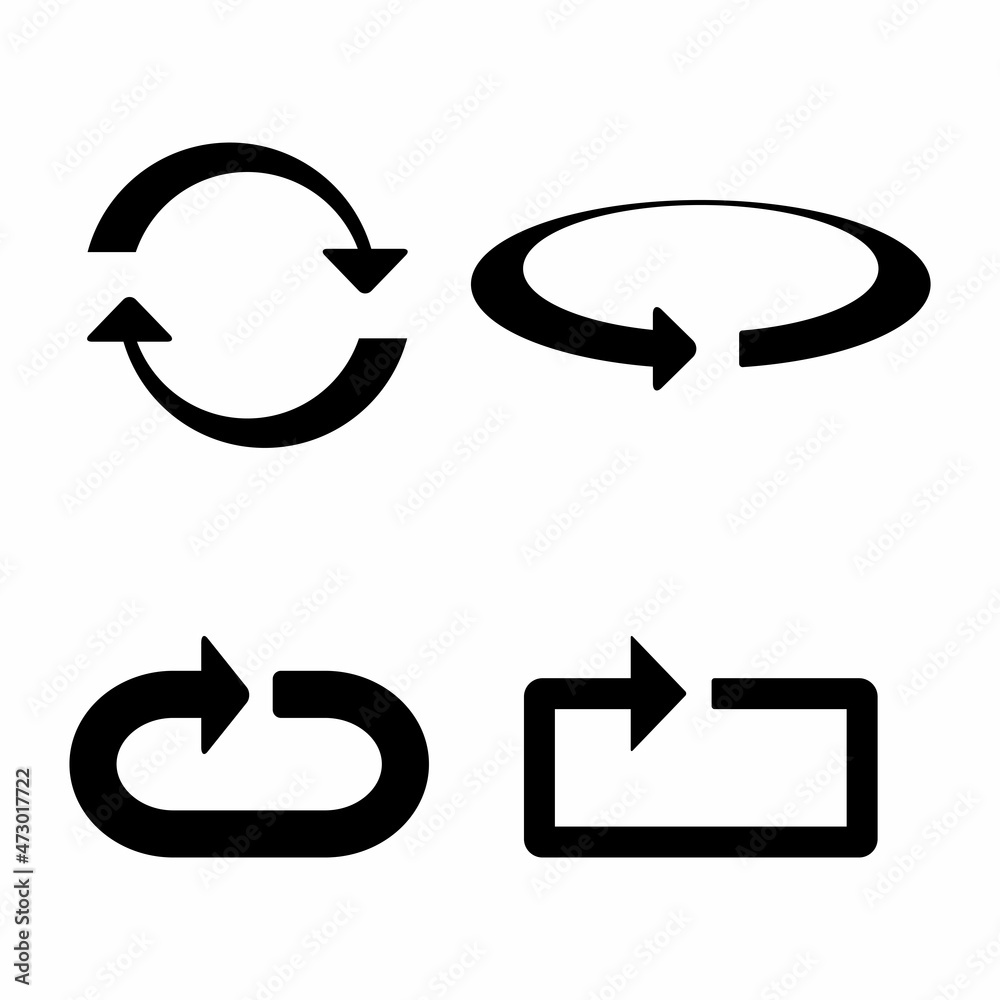 Refresh , Reload Icon Design Vector Template Illustration Refresh , Reload Icon Design Vector Template Illustration