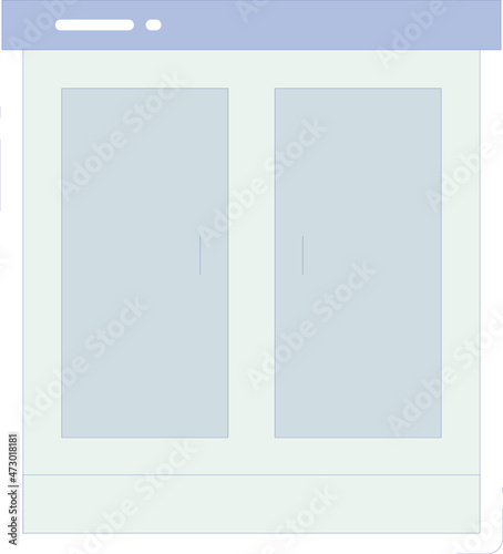 furniture icons cabinet and household