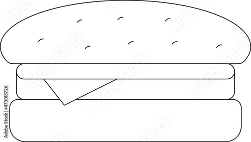 foods icons sandwich and fastfood