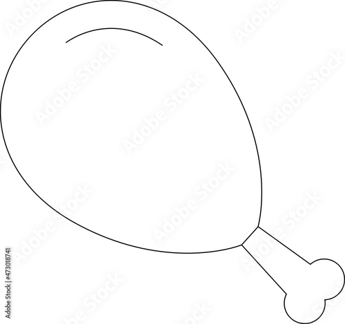 foods icons chicken leg and chicken