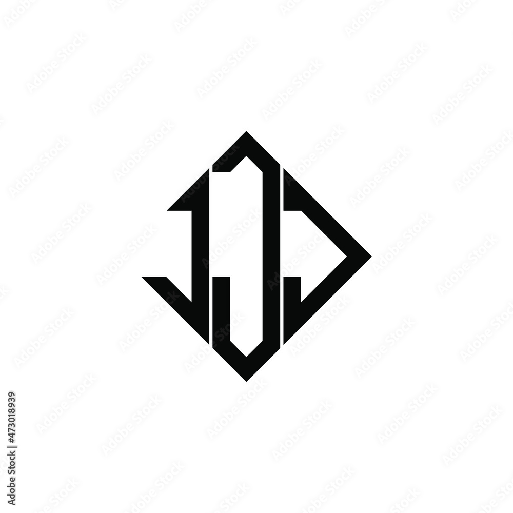 JJJ letter logo design on white background.JJJ creative initials letter