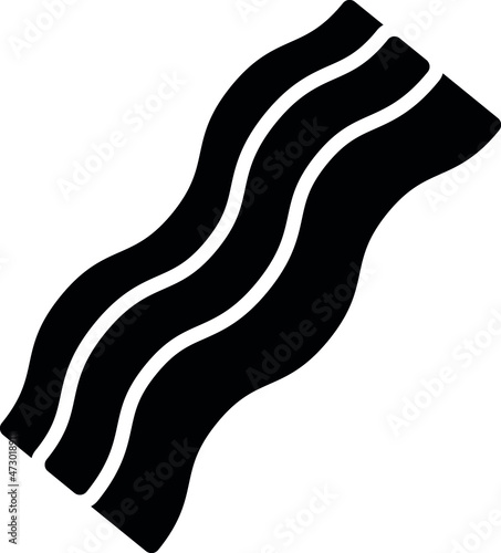 foods icons bacon and strips