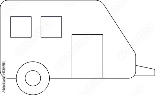 honeymoon icons caravan and trailer