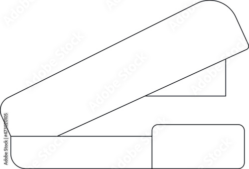 elearning icons stapler and office material