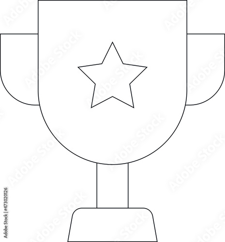 elearning icons trophy and winner