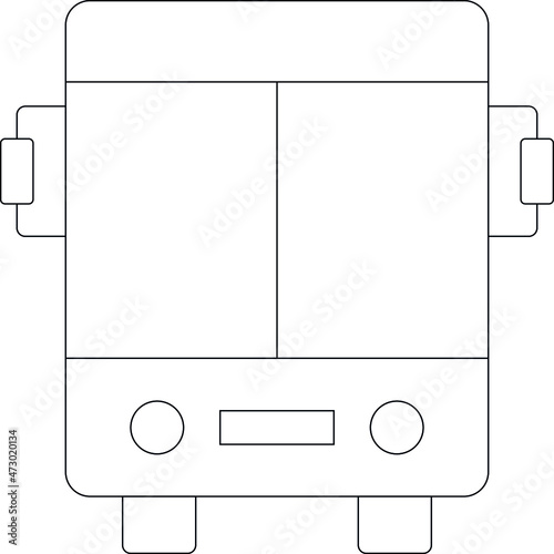 elearning icons bus and transport
