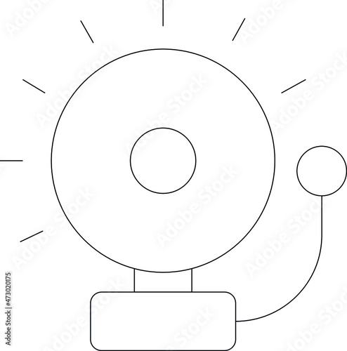 elearning icons school bell and loud