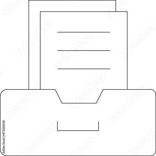 elearning icons drawer and files