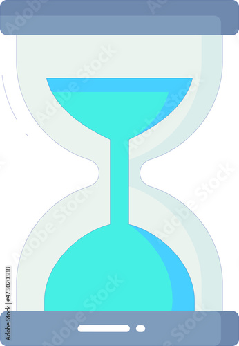 education icons sand clock  and sand timer